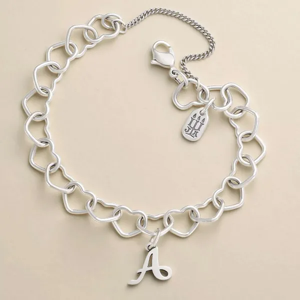 James Avery Artisan Jewelry Bracelets-Connected Hearts Charm Bracelet
