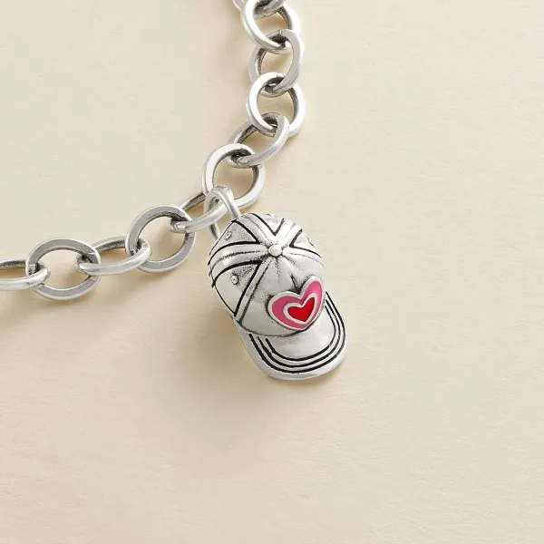 James Avery Artisan Jewelry Charms-Enamel Heart Ball Cap Charm