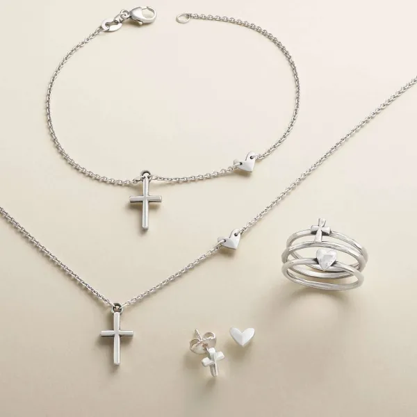 James Avery Artisan Jewelry Necklaces And Chains-Faith And Love Necklace