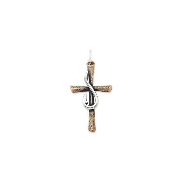 James Avery Artisan Jewelry Charms-Fishers Of Men Sculpted Cross Pendant