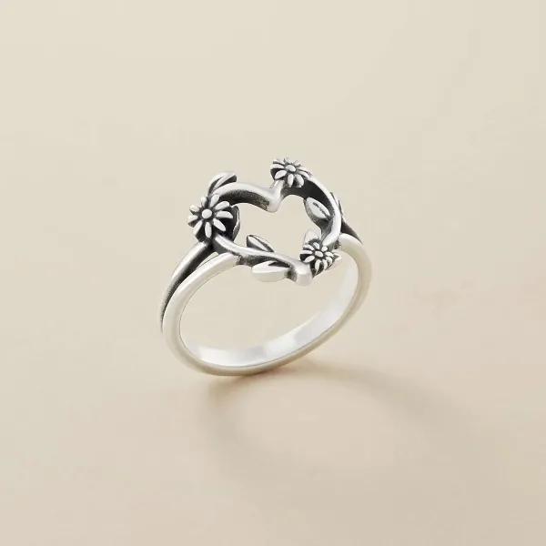 James Avery Artisan Jewelry Rings-Flowering Vines Heart Ring
