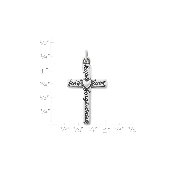 James Avery Artisan Jewelry Charms-From The Heart Cross Pendant