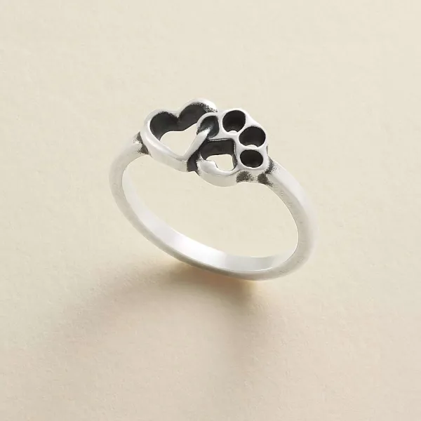 James Avery Artisan Jewelry Rings-Furry Friends Heart Ring