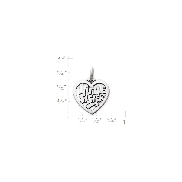 James Avery Artisan Jewelry Charms-Little Sister Heart Charm