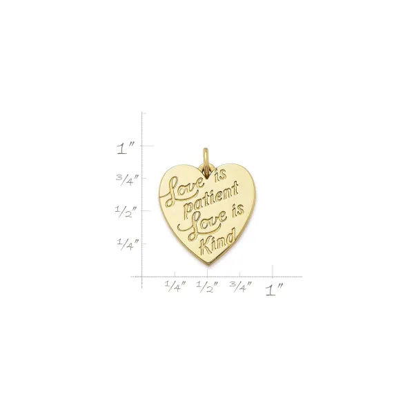 James Avery Artisan Jewelry Charms-Love Is Patient Heart Charm