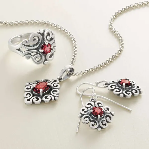 James Avery Artisan Jewelry Pendants-Spanish Lace Birthstone Pendant