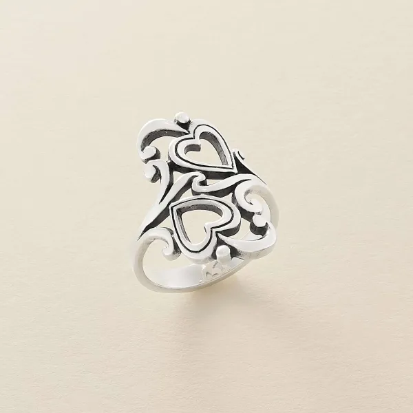 James Avery Artisan Jewelry Rings-Swirls And Scrolls Hearts Ring