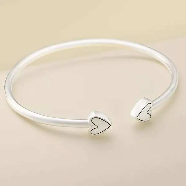 James Avery Artisan Jewelry Bracelets-Two Hearts Flexible Cuff Bracelet